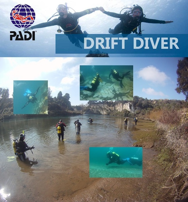PADI Drift Diver Specialty Waikato River Drift Diving nz fun